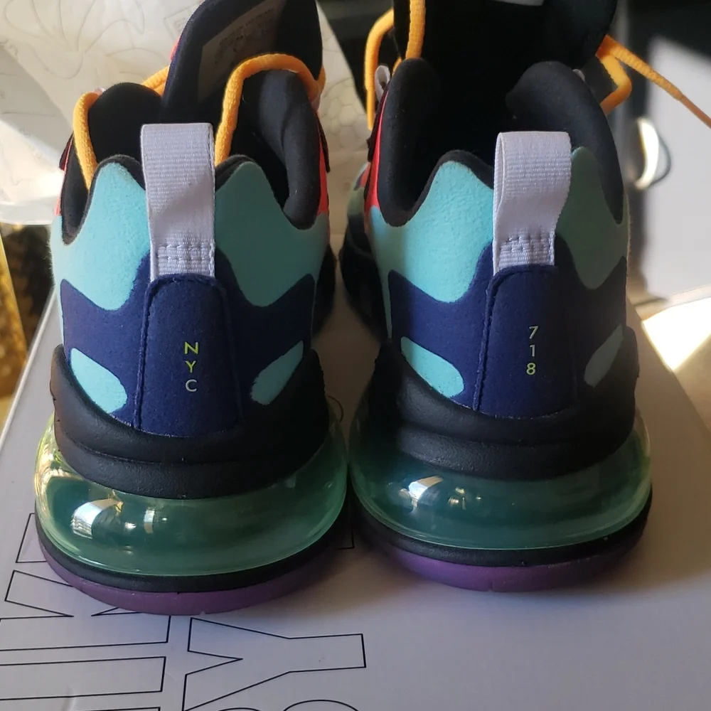 Nike Air Max 270 React Customized Sneakers Size 6.5 - Picture 5 of 14